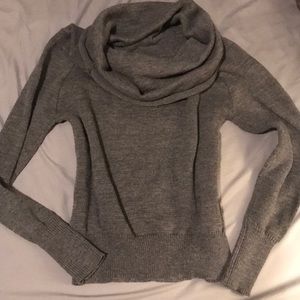 Women’s grey cowl neck sweater - Shein